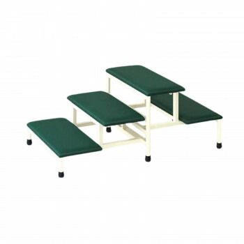 【直送品】高田ベッド製作所 トレーニングステップ(歩行訓練用階段) メディグリーン TB-769【お寄せ品、返品キャンセル不可。欠品終売時連絡あり】