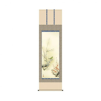 掛軸 田村竹世 紅白梅に鶯 54.5×190cm KZ2A2-082【お寄せ品、返品キャンセル不可。欠品終売時連絡あり】|ヘルシー救急BOX