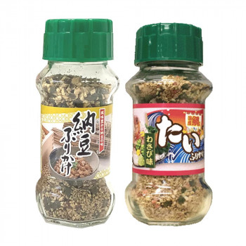 【直送品】みなり 納豆ふりかけ 85g・たいふりかけ 85g　各15個セット【お寄せ品、返品キャンセル不可。欠品終売時連絡あり】｜ヘルシー救急ＢＯＸ