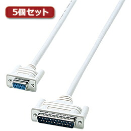 【5個仕掛ける】 サンワサプライ RS-232C有線テレビ KRS-423XF1KX5【取り寄せ品取りやめる返品不可、銀行割引不可】