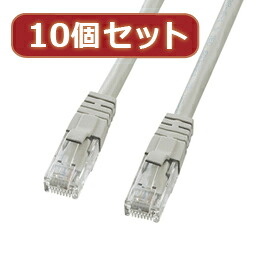 【10個セット】サンワサプライ カテゴリ6UTPクロスケーブル KB-T6L-02CKX10【取り寄せ品キャンセル返品不可、割引不可】|ヘルシー救急BOX