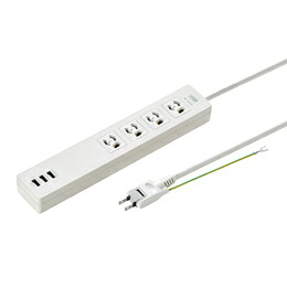 サンワサプライ USB充電機能付きタップ TAP-F37U-2 【倉庫直送h】【突然終了欠品あり】