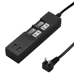 5個セット YAZAWA 個別スイッチ付2AC2USB3.4A2mブラック Y02KS422BK2UX5【割引サービス不可、取り寄せ品キャンセル返品不可、突然終了欠品あり】|ヘルシー救急BOX