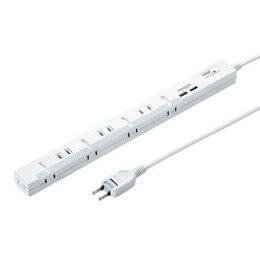 サンワサプライ スリムタップUSB充電機能付き TAP-SLIM8U-3 【倉庫直送h】【突然終了欠品あり】
