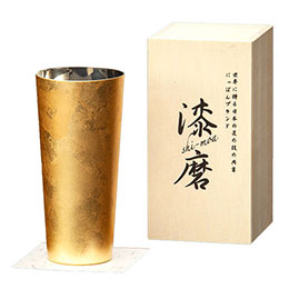 ウチキ 漆磨 漆ペンキ塗り優勝杯 箔衣(はくごろも) ピルスナーカップ (二重社会システム) SCW-P801【バス発着場直送h】【突然締めくくる欠品あり】