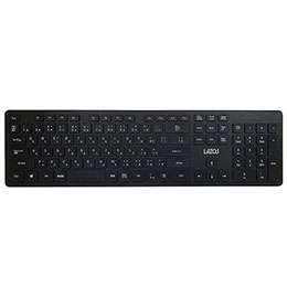 【6個セット】リーダーメディアテクノ 2.4GHワイヤレスキーボード 108キー L-WKB2.4X6 【割引不可、取り寄せ品キャンセル返品不可、突然終了欠品あり】