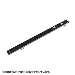 サンワサプライ 19インチサーバーラック用コンセント(15A) TAP-SV1512BN 【割引不可、取り寄せ品キャンセル返品不可、突然終了欠品あり】