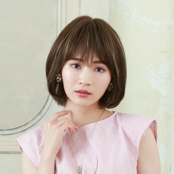 プリシラ BEAUTE 総手植えオールウィッグ エアリーラウンドボブ 人毛