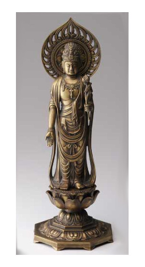 大感謝価格 インテリアデザイン仏像 聖観音菩薩 36cm （製作の一部手作業の為お届けまでに2週間～4週間かかります） 直送品。代引不可・同梱不可・返品キャンセル・割引不可 本尊 銅器 重厚 仏具 グッズ送料無料