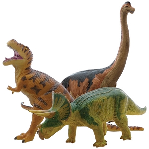 大感謝価格『ビニールモデル人気恐竜3体セット FDS-0002 70639-70640-70670』『メーカー直送品。代引不可・同梱不可・返品キャンセル・割引不可』