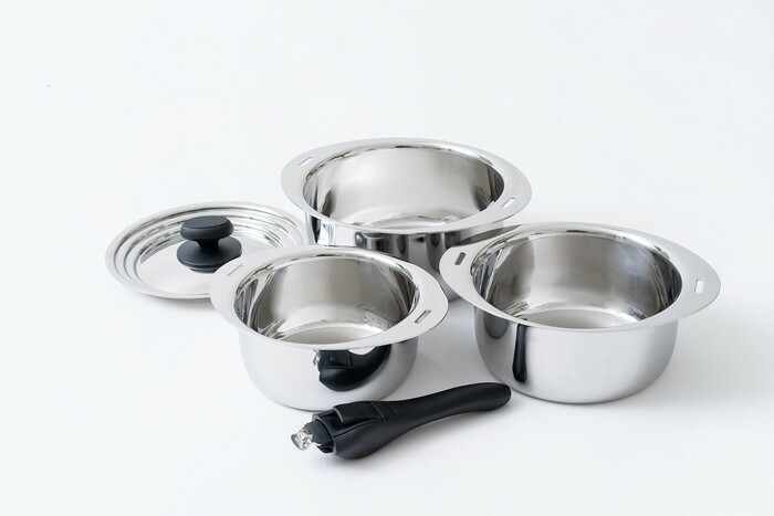 【直送品・大感謝価格】十得鍋 セットアイテム JN-ST-1 ソースパン3サイズ 兼用蓋 片手ハンドル 2020STAGE GIFT CATALOG 229シリーズ