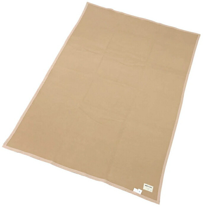 日本製 無地ウール毛布 D ダブル 13180 ベージュ 180×230cm 2021-2022 秋冬サンナイガイ カタログインテリア 寝具 秋冬寝具 安眠グッズ