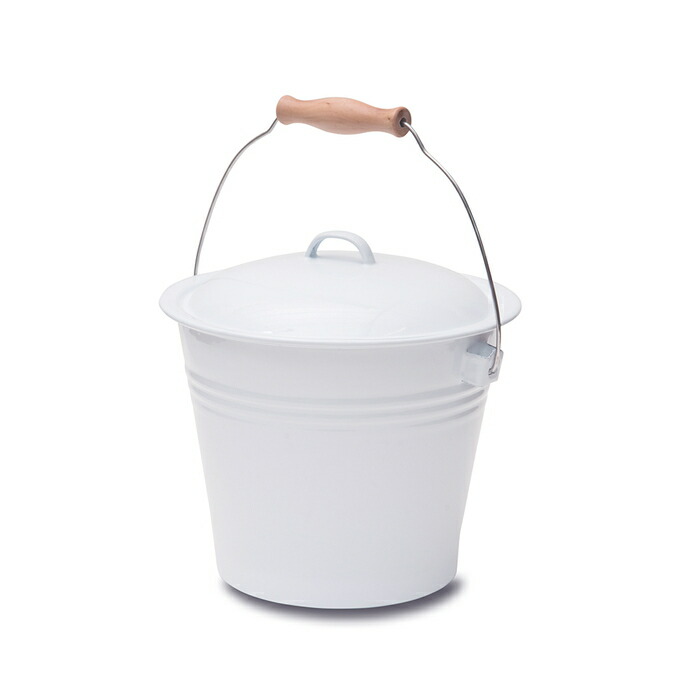 楽天市場】【安心サポート付】ホーロー バケツ（ホワイト