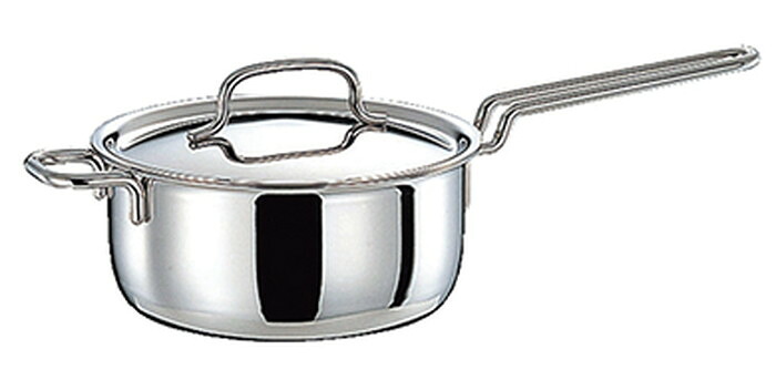 【直送品】ジオ・プロダクト 片手なべ16珊 GEO-16N 0180019 395×178×120粍 1080g 1500ml 2022 STAGE GIFT CATALOG 229つづき物【ヘルシ必要経費】勝手もと機材 煮焼き物の具 鍋 一皿分の料理 煮炊き 鍋-鍋・フライパン