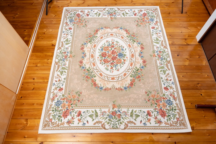 【直送品】ゴブラン織シェニールカーペット DS138 200×250cm ベージュ/グリーン DS13825BE/DS13825GN【ヘルシ価格】インテリア マット カーペット じゅうたん 絨毯|ヘルシー救急BOX