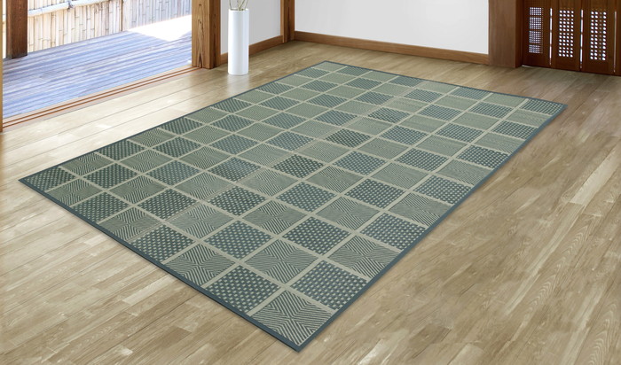 【直送品】紋織り 高山 4.5畳 約261×261cm 国産い草100% 日本製【ヘルシ価格】インテリア カーペット マット 畳 ラグ 敷き物