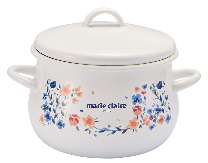 楽天市場】マリ・クレール 【fleurette(フルレット)】 ホーロー両手鍋