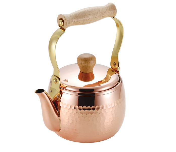 【直送品】銅製湯わかし1.0L CNE316 15388 4995284513543 174×135×138粍 526g 2026 STAGE GIFT CATALOG【ヘルシ必要経費】勝手もと設備 膳立て手道具 一皿分の料理 煮炊き 湯わかし 湯わかし