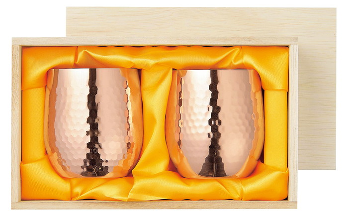 【直送品】純銅ロックカップ340ml 2PCセット CNE971 15381 4995284507030 70×70×85mm 130g 340ml 2026 STAGE GIFT CATALOG【ヘルシ価格】キッチン用品 食器 ワイン・バー・酒用品 酒器 グラス カップ コップ