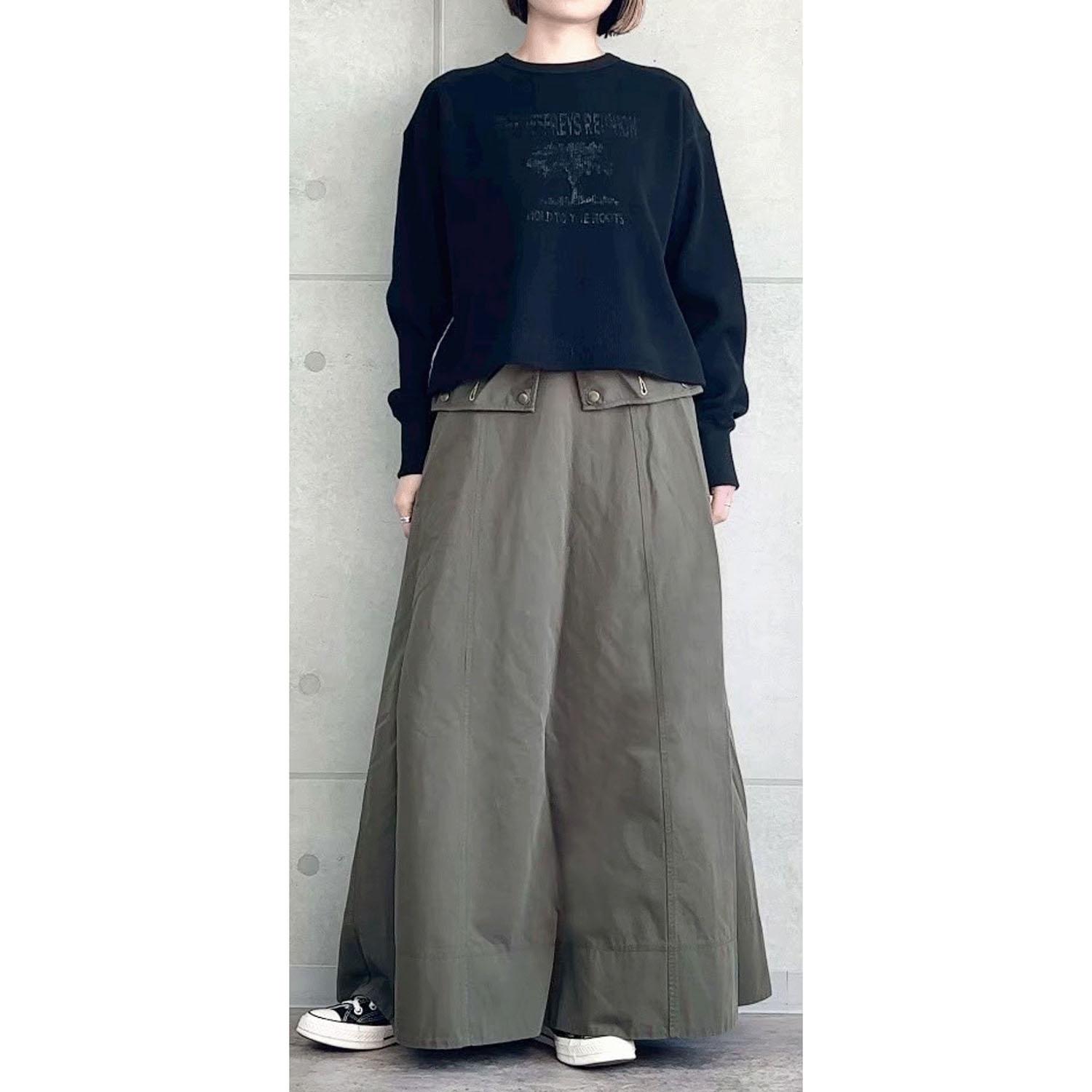 【直送品 北海道沖縄離島不可】alee ワッフルプリントT ブラック(ブルー) F(フリー) カラー:ブラック（ブルー） サイズ:F（フリー）【返品キャンセル不可】