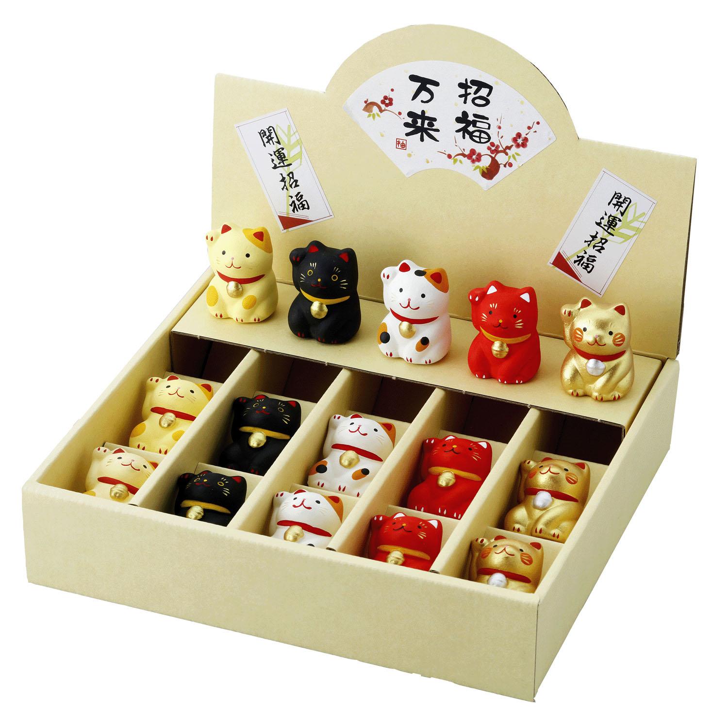 【直送品 北海道九州沖縄離島不可】小福猫ディスプレイセット【返品キャンセル不可】