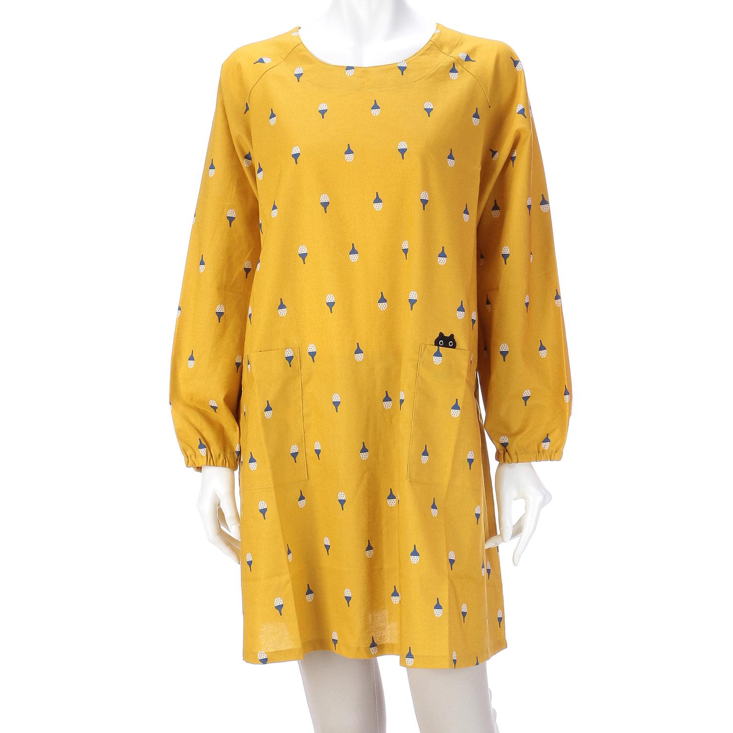 【直送品 北海道沖縄離島不可】Atsuko Matano どんぐり帽子カッポウ イエロー【返品キャンセル不可】