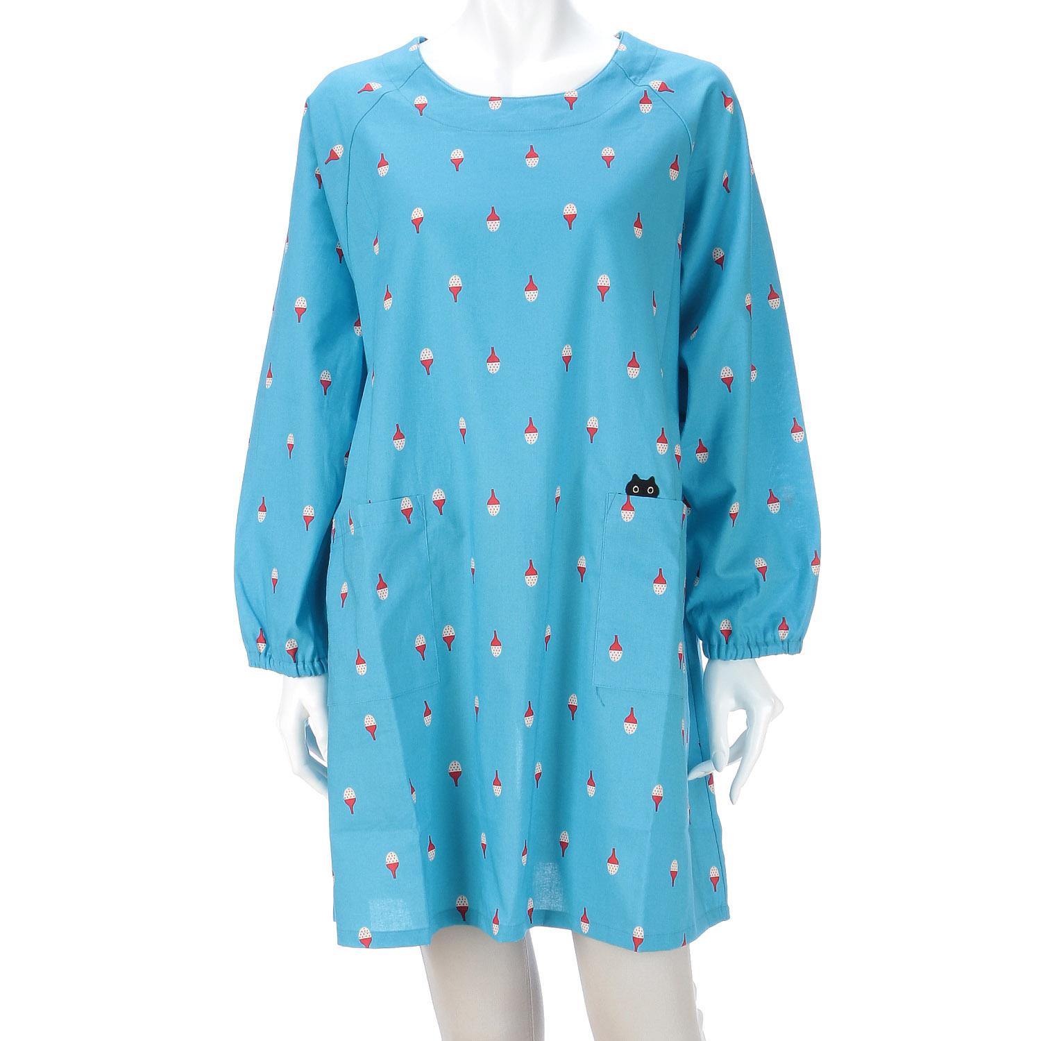 【直送品 北海道沖縄離島不可】Atsuko Matano どんぐり帽子カッポウ ブルー【返品キャンセル不可】