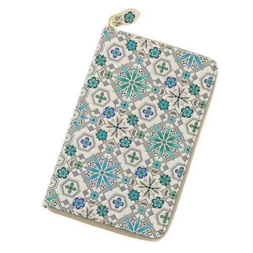 【直送品 北海道沖縄離島不可】【取り寄せ商品】 浅草文庫 花菱 お薬手帳ポーチ ミントグリーン カラー:ミントグリーン【返品キャンセル不可】