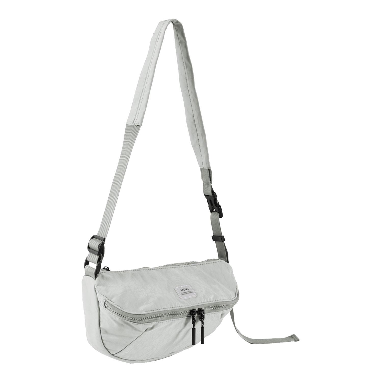 【直送品 北海道沖縄離島不可】MACARONIC STYLE ナイロンボディバッグ ベージュ【返品キャンセル不可】