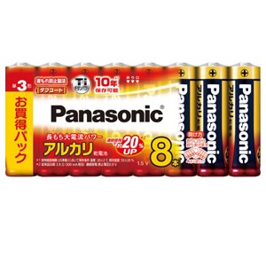 【直送品】パナソニック 塩基蓄電池 単3形 8本風呂敷き包み LR6XJ/8SW ×30仕かける(足し加える240本)【地獄シ必要経費】 単三塩基 入れもの売りわたす まとめ買い 買い置き 仕かける 防犯・防災