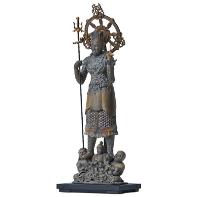 【直送品】イスム ＴａｎａＣＯＣＯＲＯ[掌] 兜跋毘沙門天 tc3795【ヘルシ価格】ＩＳＵＭ 仏像 立像 フィギュア アート 置物 彫刻 守護 手のひらサイズ 敬老の日 贈り物 プレゼント ギフト