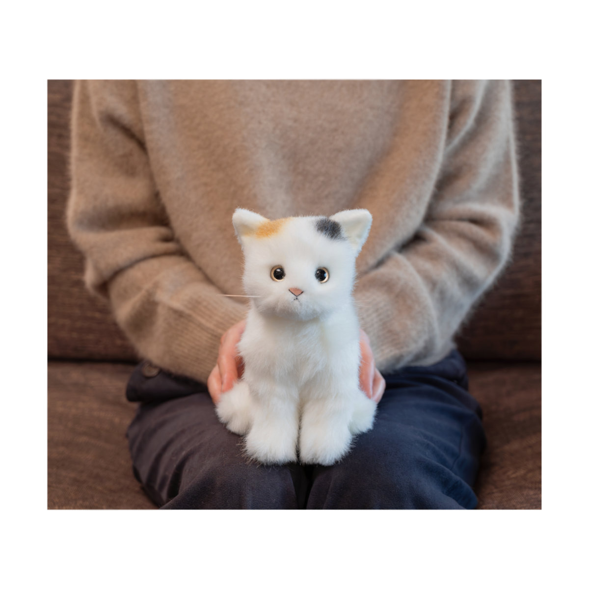 デジレクト あまえんぼう子ねこお父ちゃん mini ミケ【バス発着場直送h】【ヘルシ通貨価値】あまえんぼう子ねこお父ちゃん mini ミケ 子ネコ型愛玩動物人造人間 技術者手つくり
