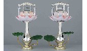 大感謝価格 回転蓮華灯(2個セット) 金メッキ NO6407 送料無料 直送品。代引不可・同梱不可・返品キャンセル・割引不可、1人1個限り