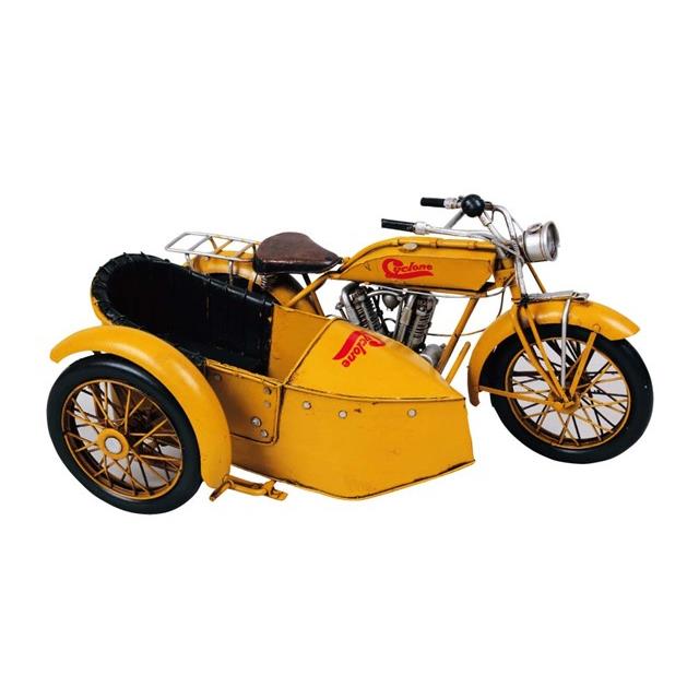 【倉庫直送品】【大感謝価格】ブリキのおもちゃ side car yellow 27527