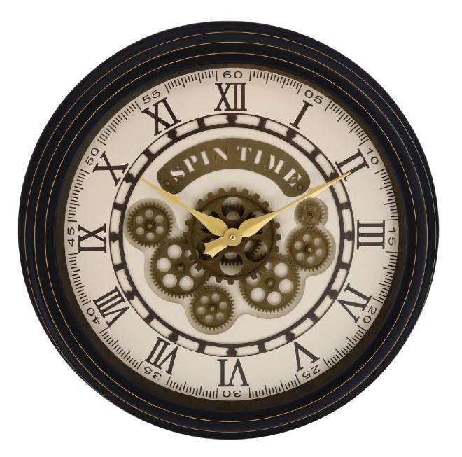 【バス発着場直送品】【ヘルシ通貨価値】オリエント石創 Gear Clock 飾りつけ式 50312