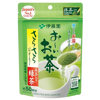 【30個セット】お~いお茶 さらさら抹茶入り緑茶 40gx30個セット【直送品】【ヘルシ価格】 食品 飲料 ドリンク 緑茶 抹茶入り インスタント緑茶 粉末タイプ|ヘルシー救急BOX