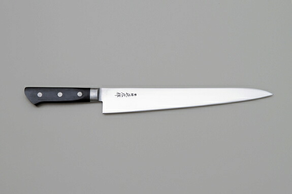 正広作 日本鋼口金付包丁 筋引 300mm 13019【倉庫直送h】 キッチン用品 調理器具 包丁 筋引包丁｜ヘルシー救急ＢＯＸ
