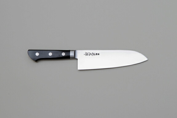 正広作 日本鋼口金付包丁 三徳 175mm 13023【倉庫直送h】 キッチン用品 調理器具 包丁 三徳包丁