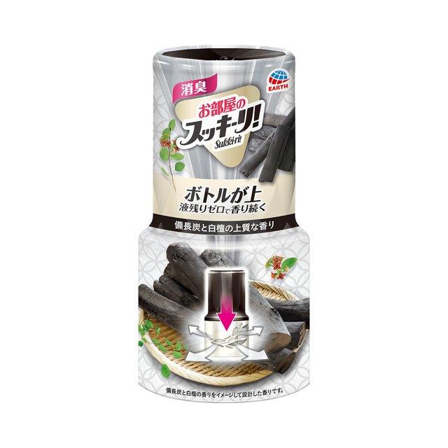【16個セット】お部屋のスッキーリ 備長炭と白檀の香り 400mlx16個セット【直送品】【ヘルシ価格】 消臭剤 部屋 芳香剤 Wの消臭成分 10種の精油配合