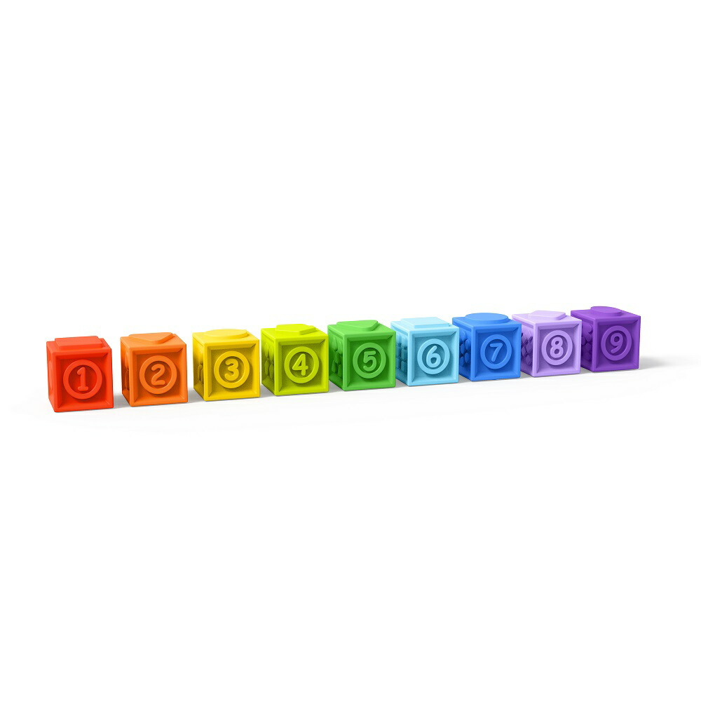 キッズ・ツー KidsII ブライトスターツ カレイドキューブ・ソフトブロック 9個【ヘルシ価格】 おもちゃ 玩具 ブロック 熱帯の動物達