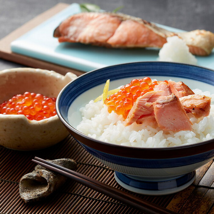 ☆超目玉】 北海道産 新巻鮭 いくら親子セット B 切身半身 700g×2 いくら醤油漬 100g fucoa.cl