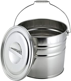 【倉庫直送品】下村企販売 ステンレス フタ付きバケツ 13L 39886【割引不可品】 バケツ ステンレス フタ付き 燕三条 ツバメ 国産 掃除用品 アウトドア|ヘルシー救急BOX