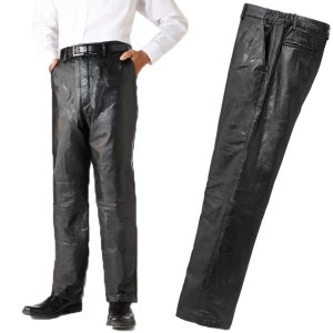 【直送品】Franco Collezioni フランコ・コレツィオーニ ラム革パッチワーク柄型押パンツ 41144【ヘルシ価格】 ファッション メンズ パンツ ラム革 羊革 ボトムス｜ヘルシー救急ＢＯＸ