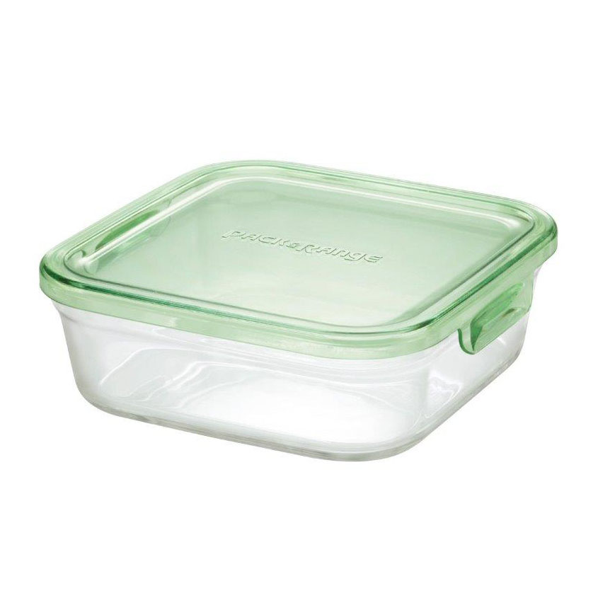 【24個セット】iwaki イワキ パック＆レンジ 800ml グリーン KC3247N-Gx24個セット【ヘルシ価格】 キッチン用品 保存容器 耐熱ガラス製 耐熱皿 耐熱容器 冷蔵庫 電子レンジ オーブンOK