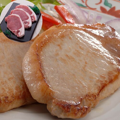 【直送】【北海道沖縄離島不可】長野 信州くりん豚ロースステーキ 600g【割引不可品】食品 豚肉 ロースステーキ