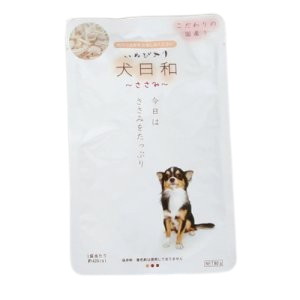 【45個セット】犬日和レトルト ささみ 80gx45個セット【割引不可品】 ペットグッズ 犬 食品 ドッグフード 栄養補給 総合栄養食