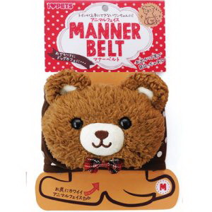 【5個仕掛ける】Ｂアニマルフェイスマナーベルト Mx5個仕掛ける【割り引き不可品】 愛玩動物グッズ 犬備品 折りかがみ胴締め 目じるし押しとどめる ぬいぐるみ付き添い人