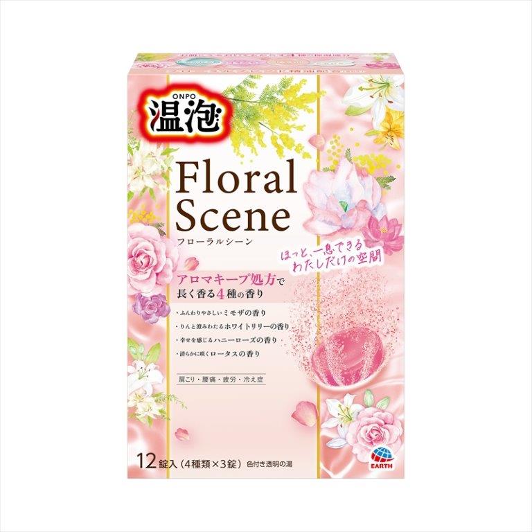 【直送品】【16個仕掛ける】【医薬品部外品】温泡 フローラルシーン 12錠入x16個仕掛ける【ヘルシ通貨価値】 二階建てバス備品 一風呂剤 医薬品部外品 薬用一風呂剤 かざり付ける品