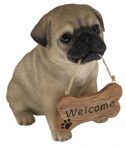 パグちゃん welcomeボード 楽天市場】パグ(ウェルカム) 犬 Welcomewelcomボード 置物 犬の置物お