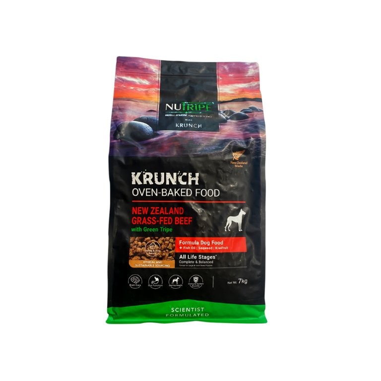 ニュートライプ クランチ オーブンベークド 牛肉withグリーントライプ 7kg【バス発着場直送h】 愛玩動物グッズ 犬 食料雑貨類 ドッグフード 取り入れる営養素食